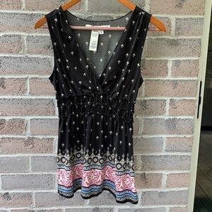 Mac Studio Empire Waist Blouse